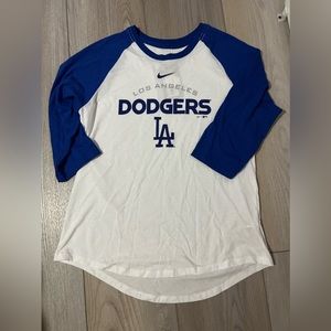 Dodgers 3/4 sleeve tee